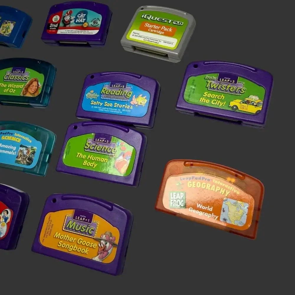 LeapFrog LeapPad Learning Game Cartridges Lot of 14